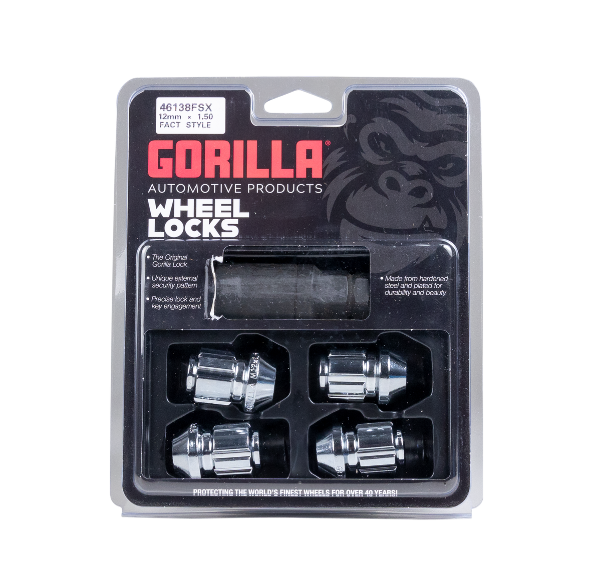 Gorilla Automotive - Fact Lock 12-1.50 Chrome 4-pk - Ford/gm - 46138FSX