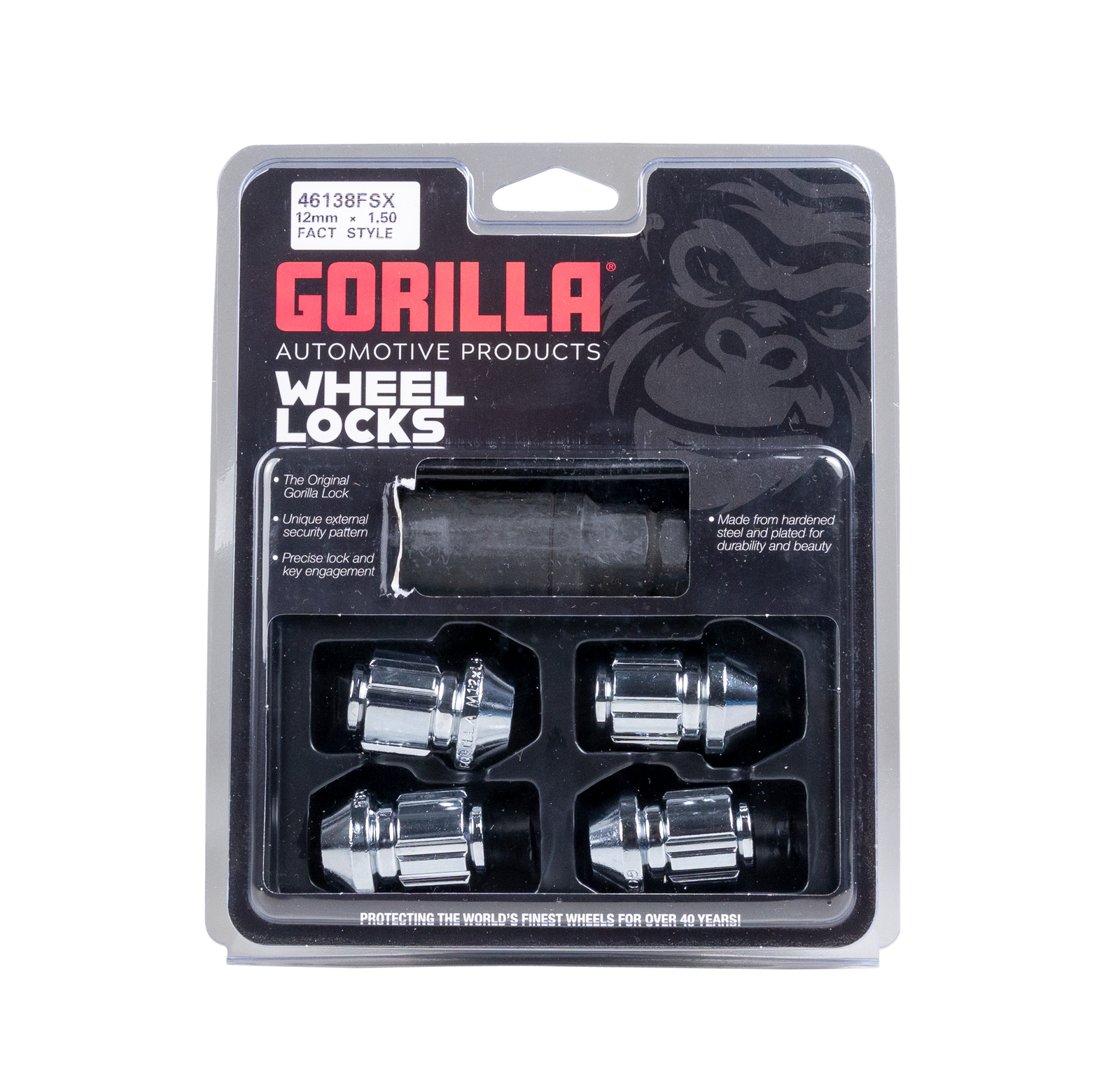 Gorilla Automotive - Fact Lock 12-1.50 Chrome 4-pk - Ford/gm - 46138FSX