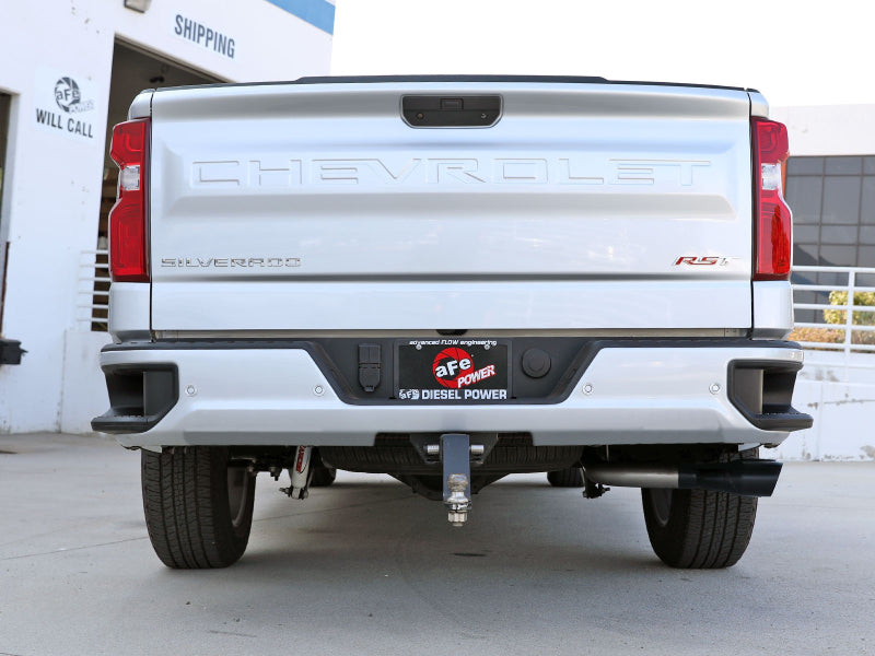aFe Rebel XD Series 3in 304SS DPF-Back 20-21 GM Trucks L6-3.0L (td) LM2 - Dual Black Tip - 49-34129-B