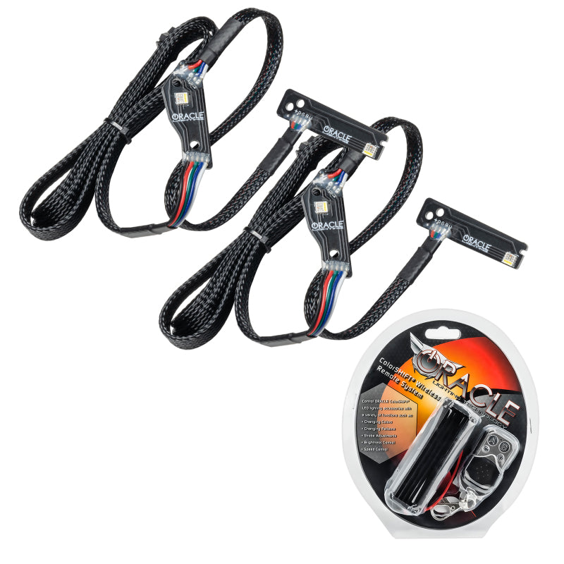 Oracle 15-21 Nissan GT-R RGB+W (Lightning Bolt) Headlight DRL Upgrade Kit - ColorSHIFT SEE WARRANTY - 1283-330