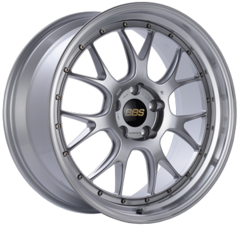 BBS LM-R 19x9 5x112 ET44 Diamond Silver w/ Diamond Machined Lip Wheel  - 82mm PFS/Clip Required - LM352DSPK
