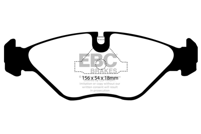 EBC 90-98 Saab 9000 2.0 Yellowstuff Front Brake Pads - DP4751R