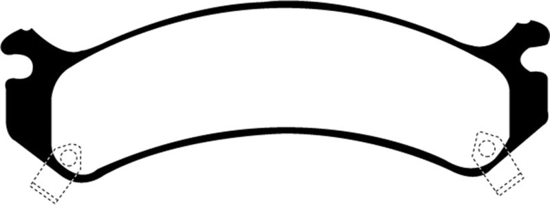 EBC 01-05 Cadillac Deville 4.6 HD Ultimax2 Front Brake Pads - UD784 for 2003-2022 GMC Savana 2500 - front view