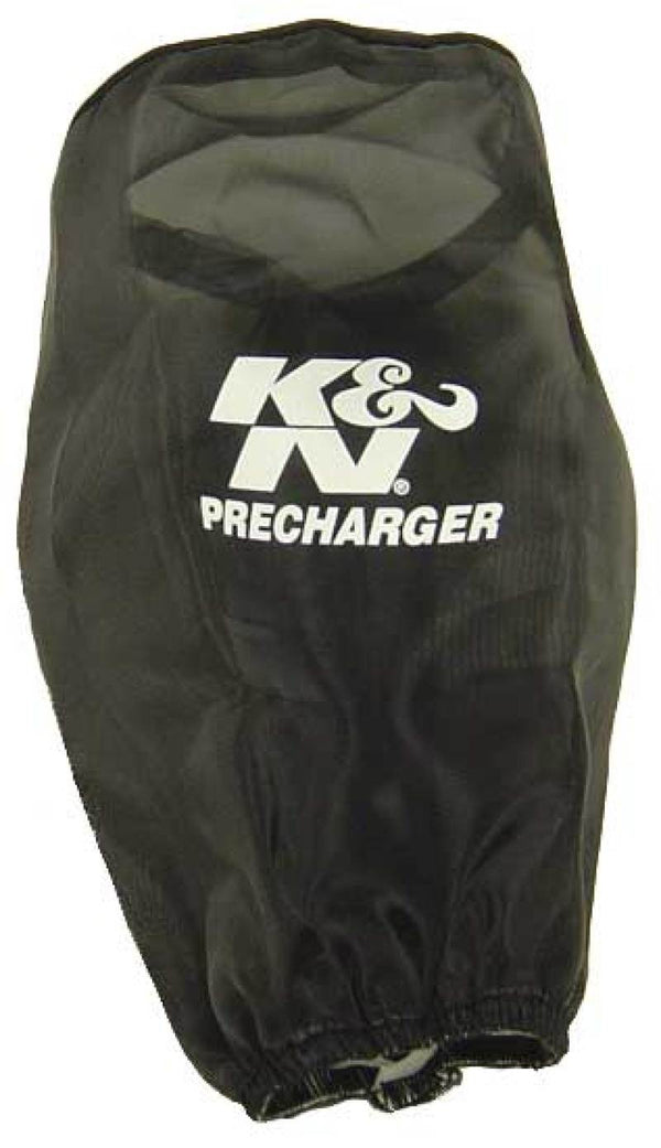 K&N Precharger Air Filter Wrap Round Straight Black 3.625in ID x 9in H - YA-4350PK for 1987-2004 Yamaha YFM350X Warrior - fro