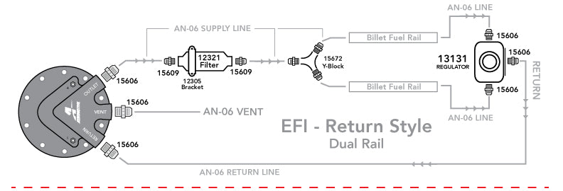 Aeromotive Phantom 340 Fuel System - Return Style w/Y-Block - 17164
