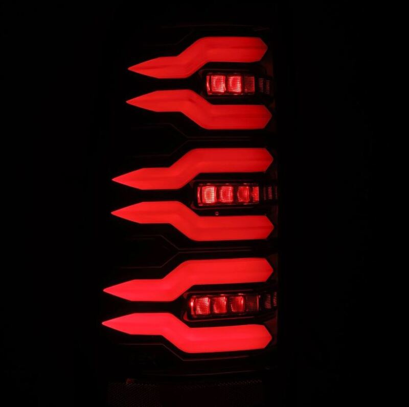 AlphaRex 99-06 Chevrolet Silverado Sierra LUXX-Series LED Tail Lights Alpha-Black - 620005