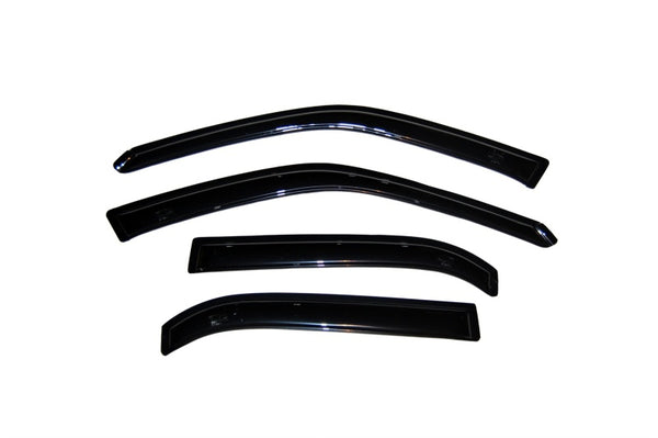 AVS 98-02 Chevy Prizm Ventvisor Outside Mount Window Deflectors 4pc - Smoke - 94033 for 1998-2002 Chevrolet Prizm - front vie