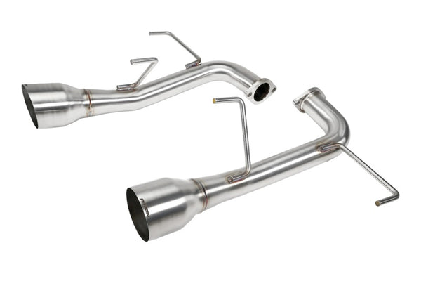 Perrin 22-23 Subaru WRX Dual Single Tip 304SS Axle Back Exhaust - PSP-EXT-341BR by Perrin Performance - front view