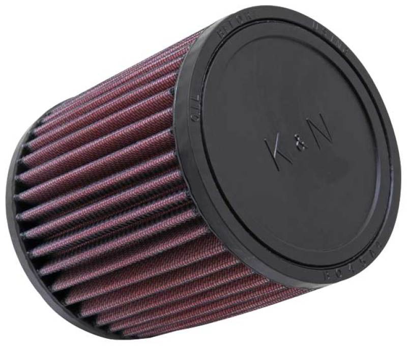 K&N Universal Rubber Filter - Round Straight 2.688in Flange ID x 4.5in OD x 5in H - RU-0910 by K&N Engineering - front view