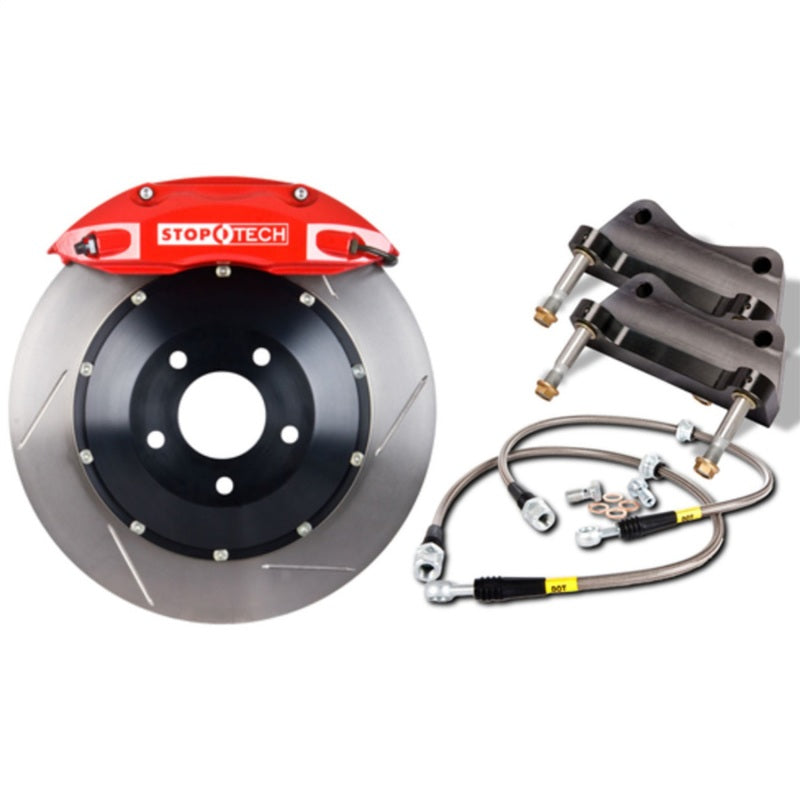StopTech 06-08 350Z (Non-Track) / 09-10 Nissan 370Z Sport Model Only Rear BBK w/ Red ST-41 Calipers - 83.657.0057.71