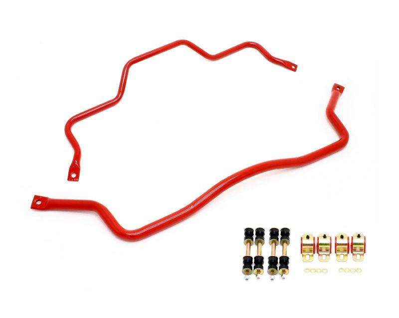 BMR 93-02 F-Body Front & Rear Sway Bar Kit w/ Bushings - Red - SB026R