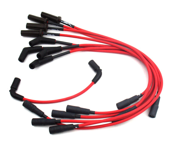 JBA 96-00 GM 454 Truck Ignition Wires - Red - W0822 for 1996-2000 Chevrolet C2500 - front view