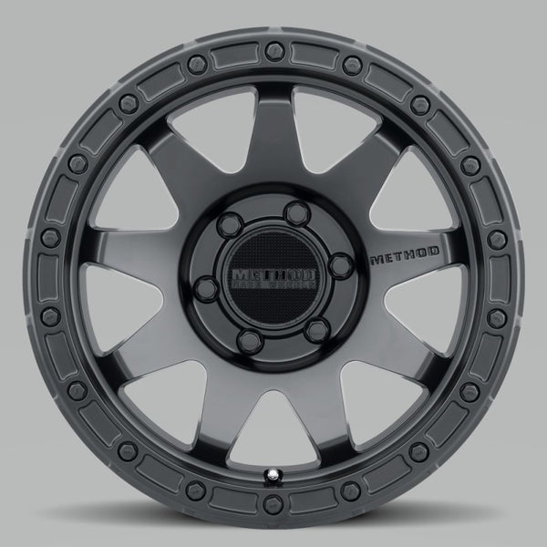 Method MR317 18x9 +18mm Offset 6x5.5 106.25mm CB Matte Black Wheel - MR31789060518 by Method Wheels - front view