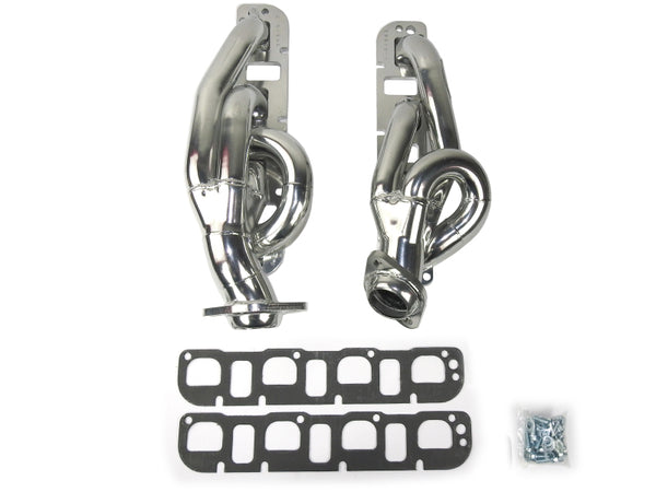 JBA 03-08 Dodge RAM 5.7L HEMI 1-5/8in Primary Silver Ctd Cat4Ward Header - 1961S-1JS for 2003-2008 Dodge Ram 1500 - front vie