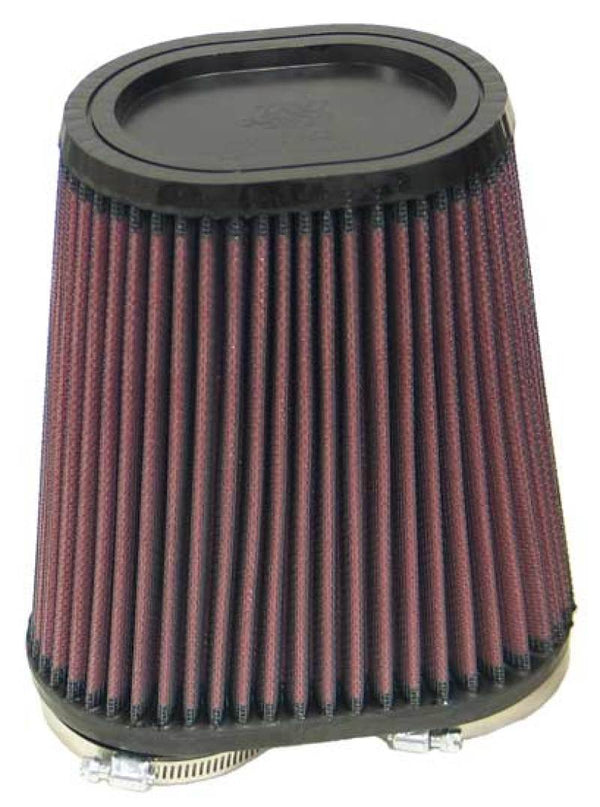 K&N Universal Rubber Filter Dual Flange Oval Tprd 3.75in Base O/S W x 3.438in Top O/S W x 6.75in H - RU-4710 by K&N Engineeri