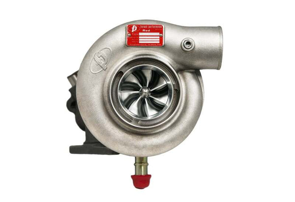 Forced Performance Subaru STi/WRX Red Turbocharger 84mm CH8CM Turbine Housing Internal WG w/Oil Line - 2025130 by Forced Perf