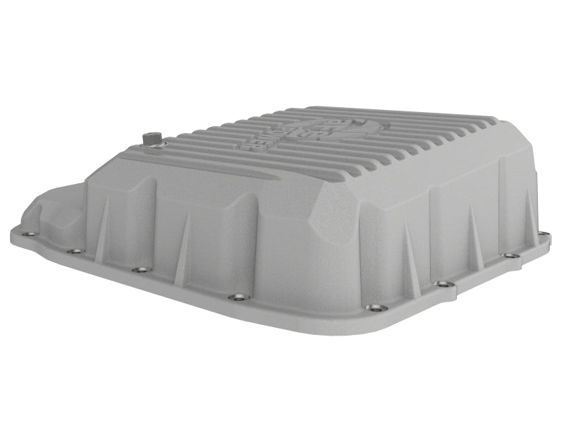 aFe Transmission Pan Raw w/ Machined Fins 13-19 Dodge Diesel Trucks L6-6.7L (td) - 46-71160A