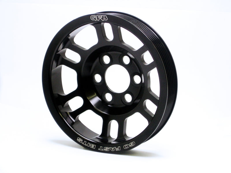 GFB 06-08 Volkswage/Audi 2.0T Super Lightweight Non-Underdrive Crank Pulley Suits - 2012 for 2006-2016 Audi A3 - angle view