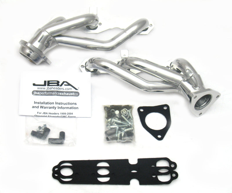 JBA 99-02 GM Truck 4.3L V6 w/o A.I.R. Injection 1-1/2in Primary Silver Ctd Cat4Ward Header - 1842S-2JS
