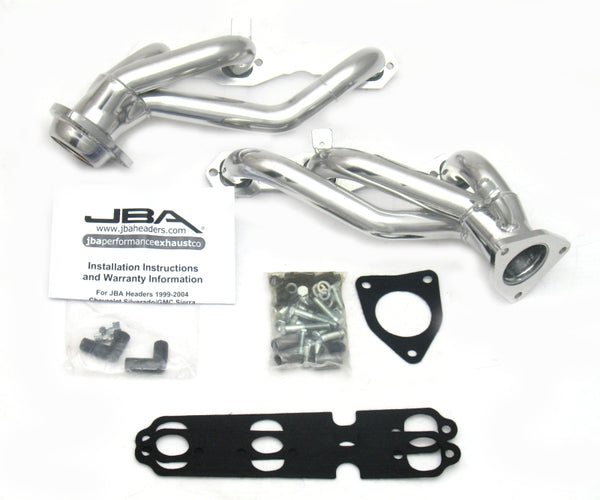 JBA 99-02 GM Truck 4.3L V6 w/o A.I.R. Injection 1-1/2in Primary Silver Ctd Cat4Ward Header - 1842S-2JS for 1999-2002 Chevrole