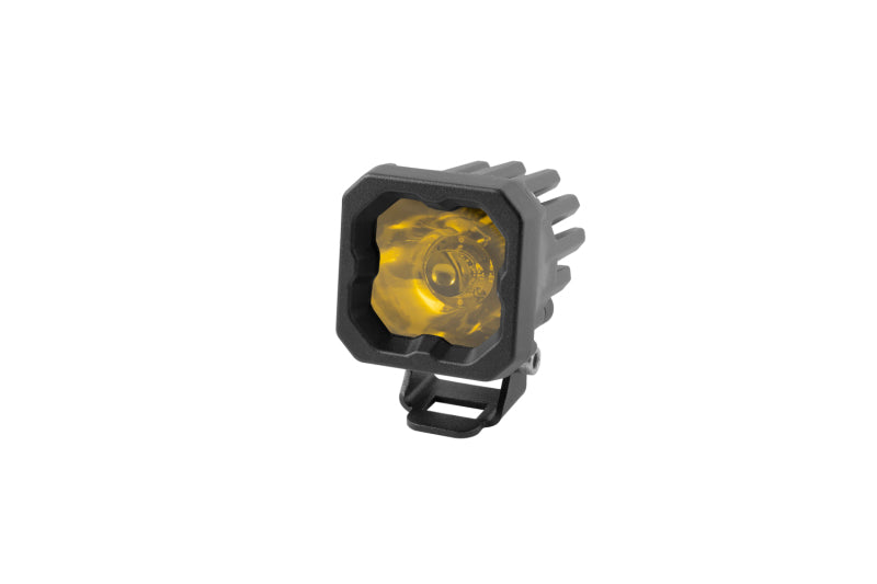 Diode Dynamics Stage Series C1 LED Pod Sport - Yellow Spot Standard ABL Each - DD6453S by Diode Dynamics - front view