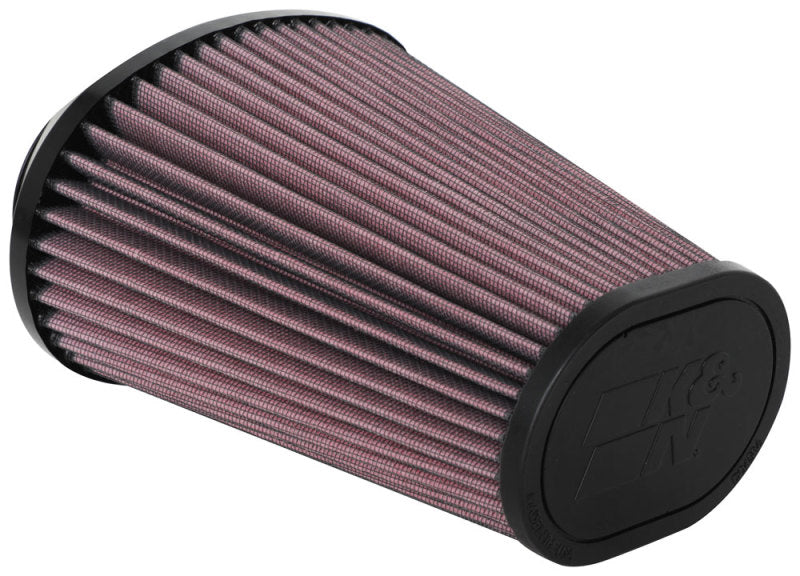 K&amp;N Universal Clamp-On Air Filter 2.844x4.813in Flg ID x 6.5x4.75in B OD x 4.5x3.25in T OD x 7.5in H - RU-5063