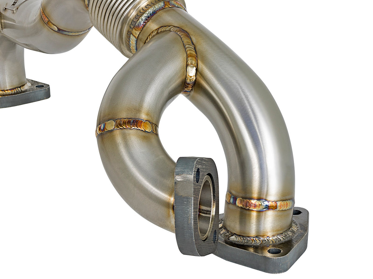 aFe Twisted Steel Header Up-Pipe 08-10 Ford Diesel Trucks V8-6.4L (td) - 48-33016