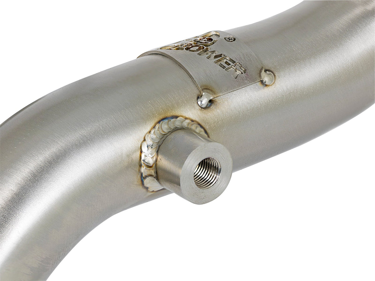 aFe Twisted Steel Header Up-Pipe 08-10 Ford Diesel Trucks V8-6.4L (td) - 48-33016