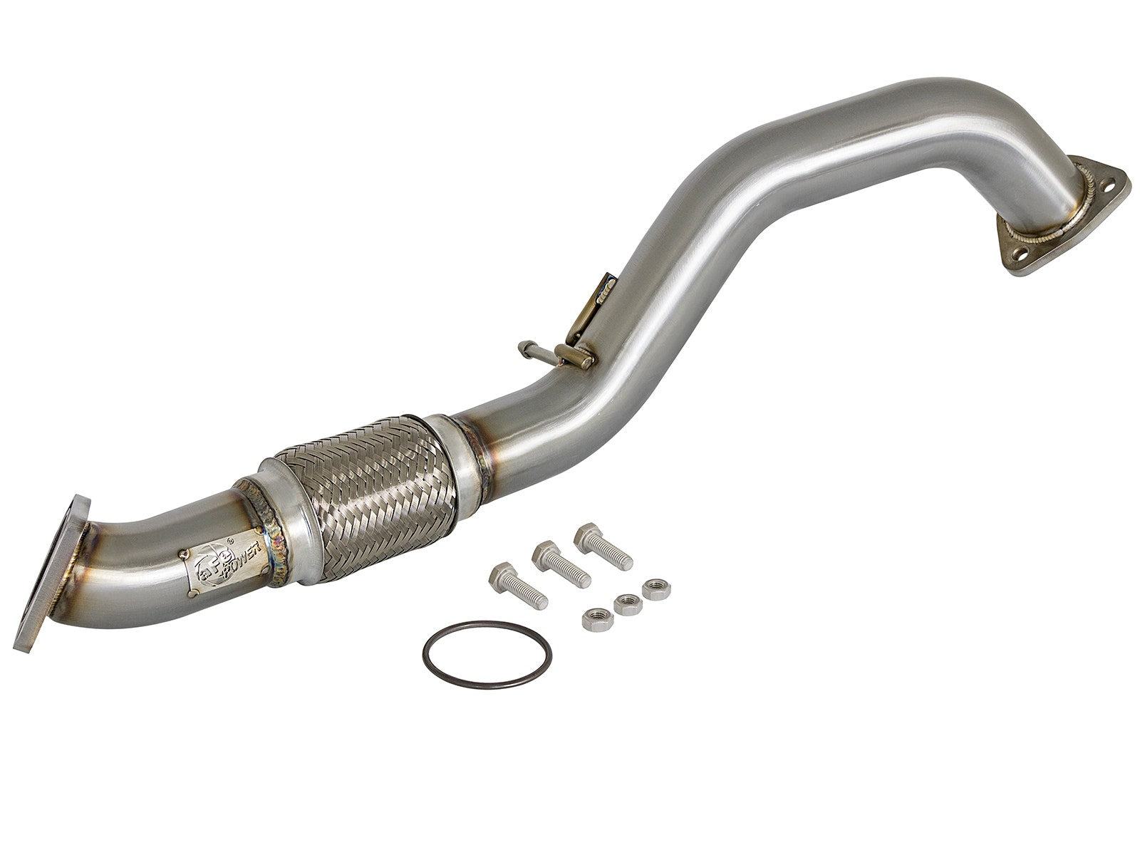aFe Power Elite Twisted Steel 16-17 Honda Civic I4-1.5L (t) 2.5in Rear Down-Pipe Mid-Pipe - 48-36605