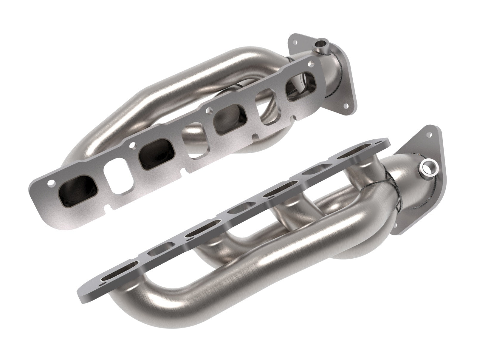 aFe 21-22 Jeep Wrangler 392 Twisted Steel Header 1-7/8 IN to 2-3/4 IN 304 w/ Raw Finish - 48-38031