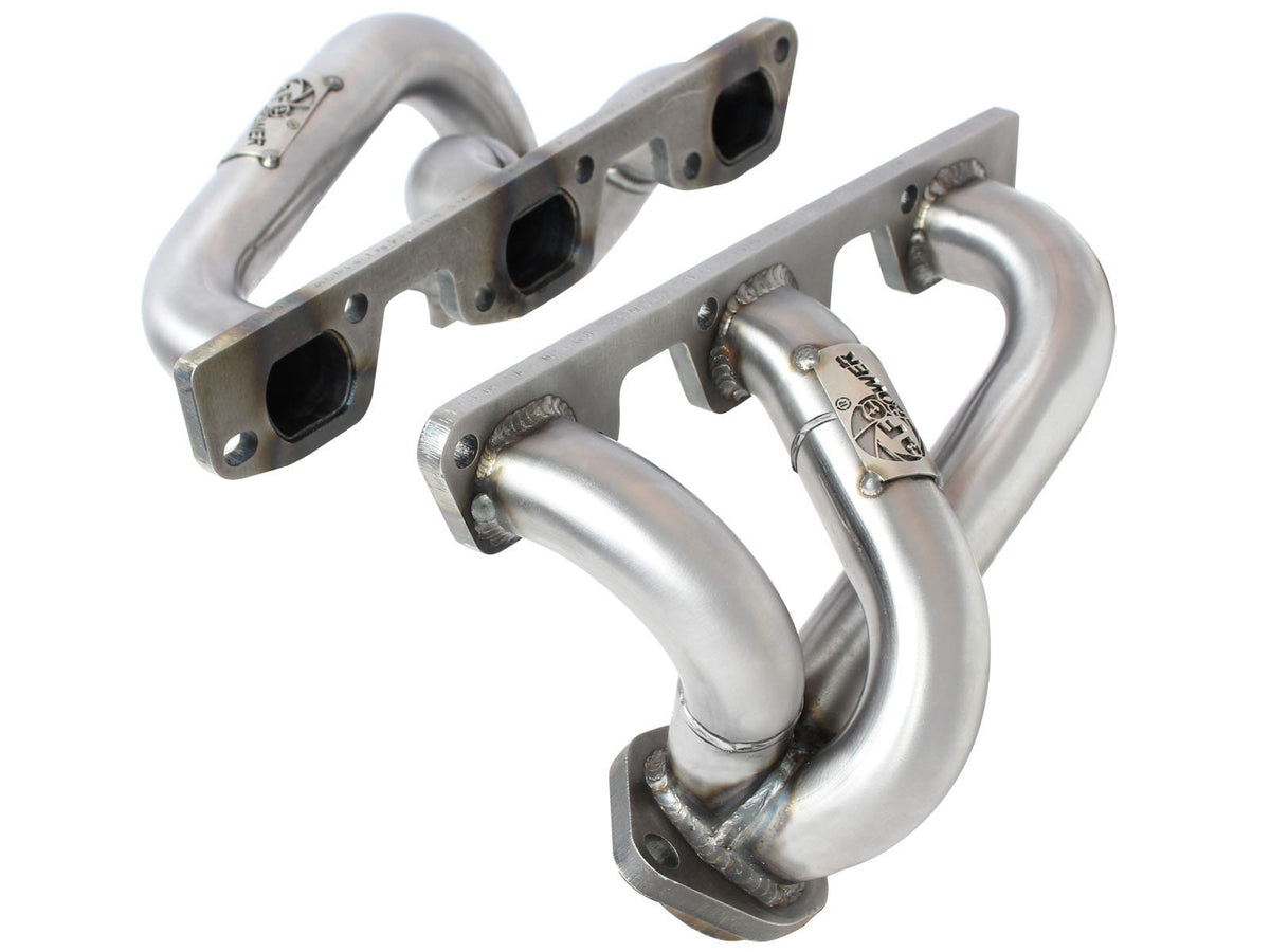 aFe Twisted Steel Header SS-409 HDR Jeep Wrangler JK 07-11 V6 3.8L - 48-46203