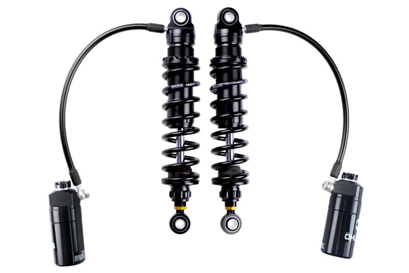 Ohlins 14-26 Harley FL Touring STX 36 Twin Blackline 13in Blk Reservoir Shocks - Standard Springs - HD 051