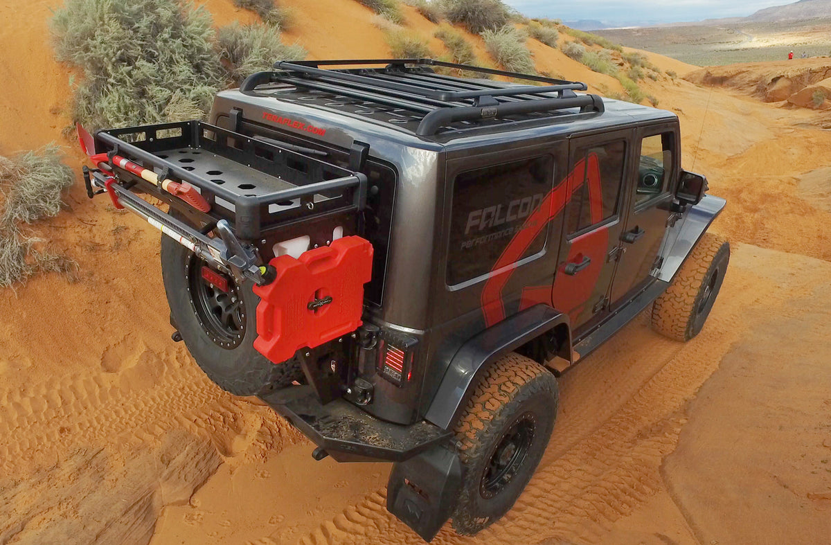 Teraflex JK Alta Cargo Rack - Black Rails