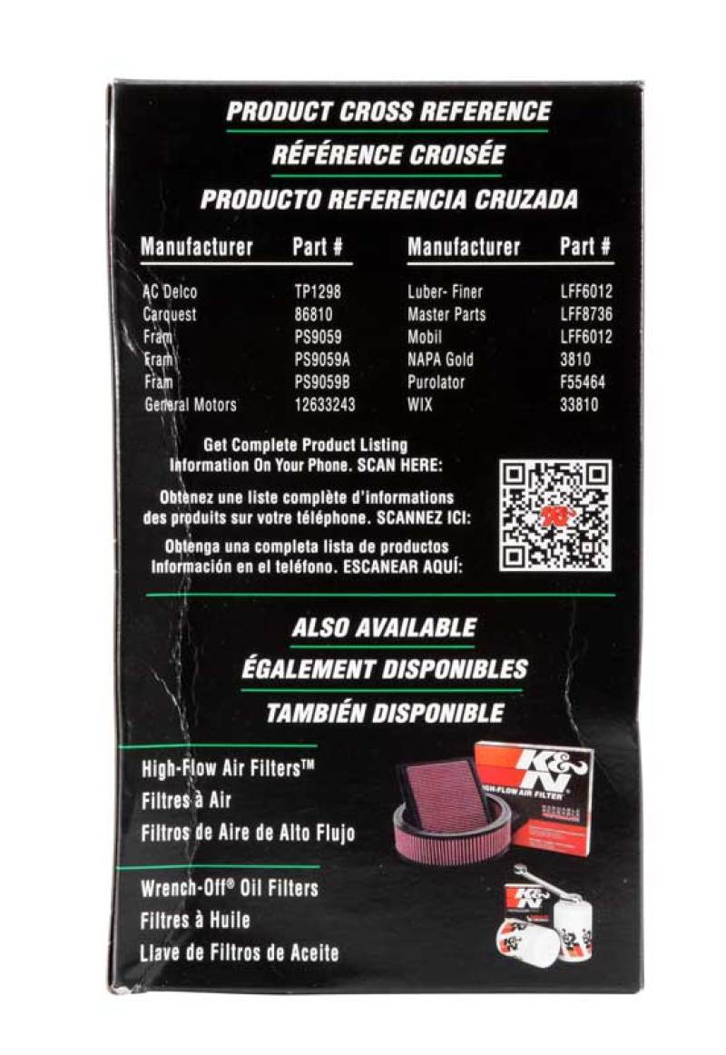 K&amp;N Cellulose Media Fuel Filter 3.5in OD x 6.281in L - PF-3000