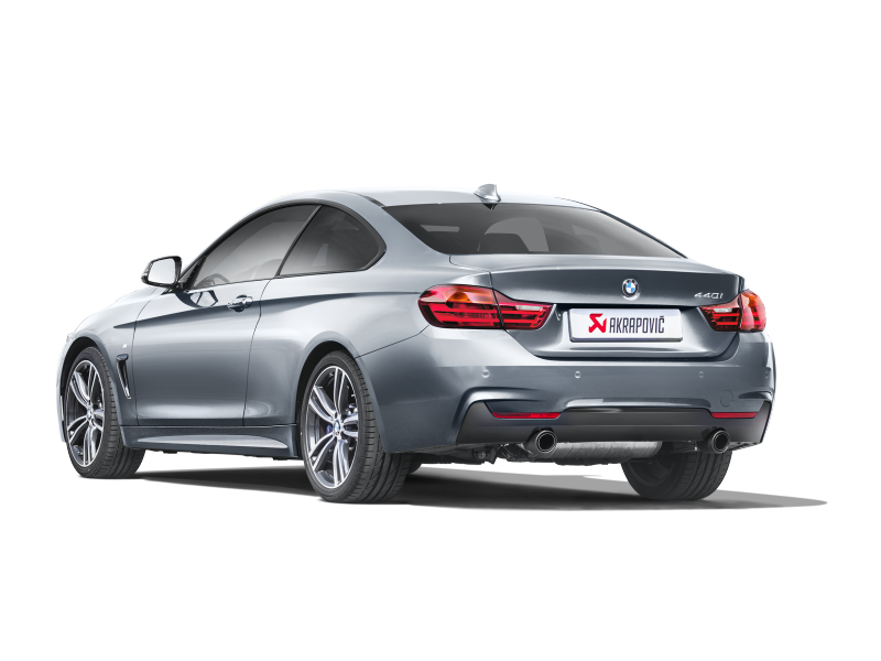 Akrapovic 16-17 BMW 340i (F30 F31) Evolution Line Cat Back (SS) w/ Carbon Tips (Req. Link Pipe) - MTP-BM/SS/2H