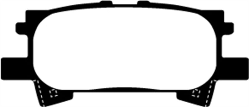 EBC 04-07 Lexus RX330 3.3 Greenstuff Rear Brake Pads - DP61682 for 2004-2009 Lexus RX - angle view