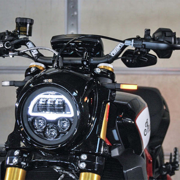 New Rage Cycles 19+ Indian FTR 1200 Front Turn Signals - FTR-FB - front view