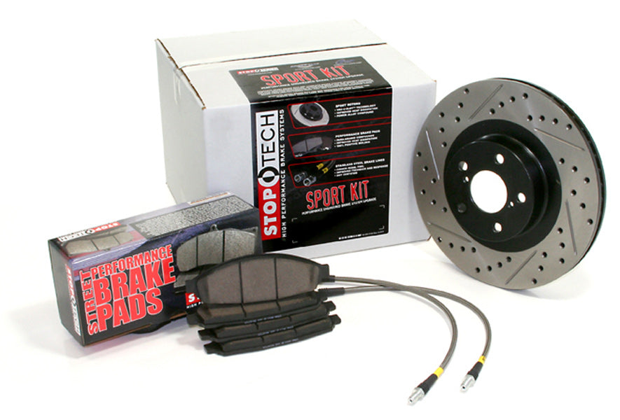Stoptech - Sport Axle Pack, Drilled & Slotted, Rear - 978.33010R