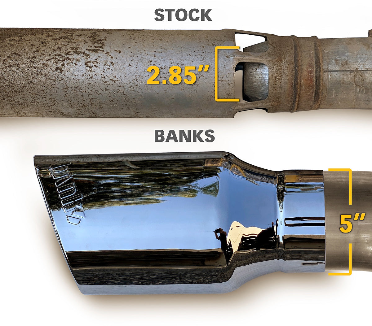 Banks Power 17-19 Chevy Duramax L5P 2500/3500 Monster Exhaust System w/ Black Tip - 48996-B
