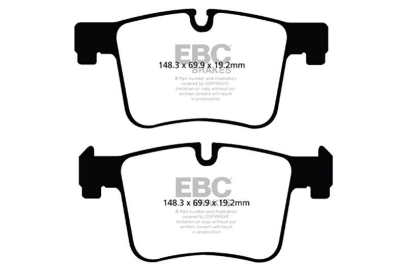 EBC 11+ BMW X3 2.0 Turbo (F25) Greenstuff Front Brake Pads - DP62105