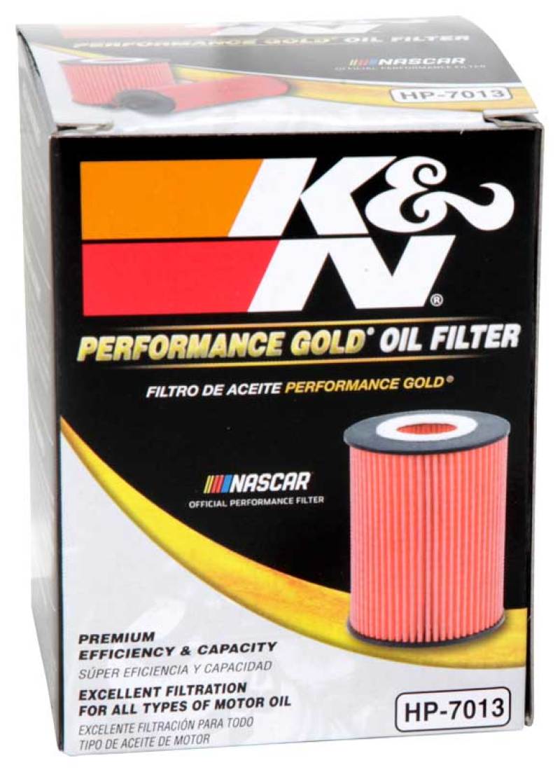 K&N Performance Oil Filter for 15-16 Hyundai Genesis Sedan 3.8L V6 - HP-7035 for 2020-2025 Hyundai Palisade - alternate view