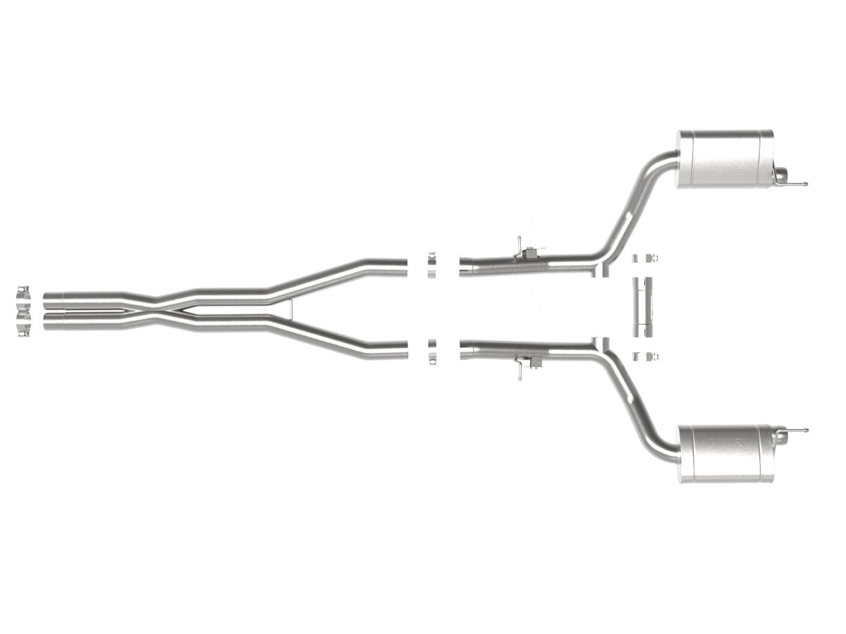 aFe MACH Force-Xp 3in 304 SS Cat-Back Exhaust 15-20 Dodge Charger Hellcat V8-6.2L (sc) / 392 V8-6.4L - 49-32070