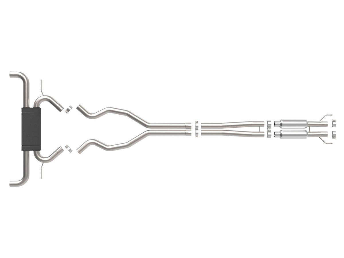 aFe Vulcan Series 2 1/2in 304 SS Cat-Back 19-20 Ford Edge ST V6 2.7L(tt) - 49-33133