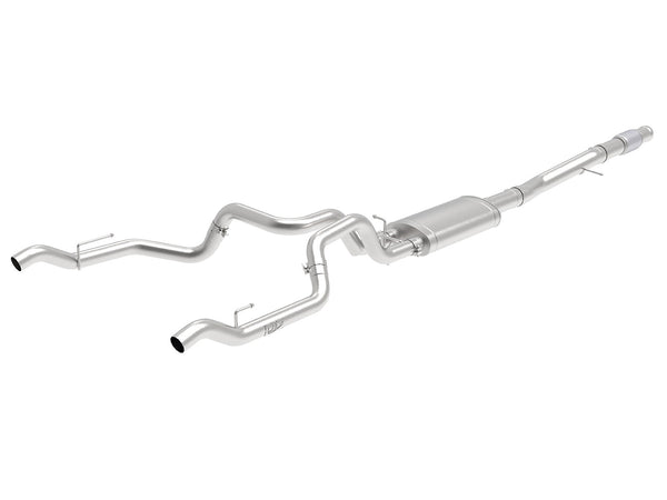 aFe Vulcan Series 4in-3in 304-SS Exhaust Cat-Back 2019 GM Silverado / Sierra 1500 V8-5.3L w/ OE Tips - 49-34101