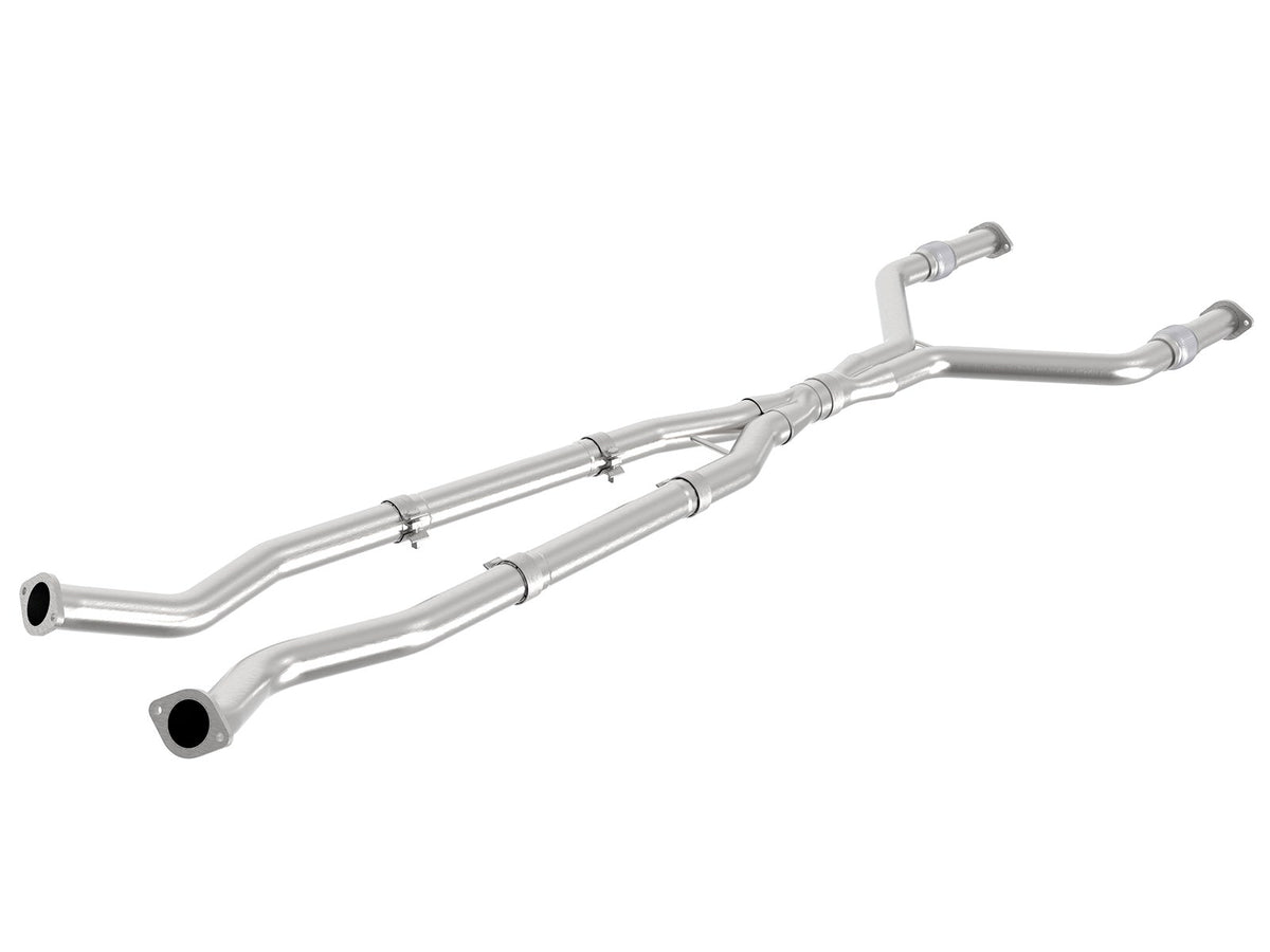 aFe Takeda 2.5in to 3in 304 SS Y-Pipe Exhaust System 16-18 Infiniti Q50/Q60 V6-3.0L (tt) - 49-36131