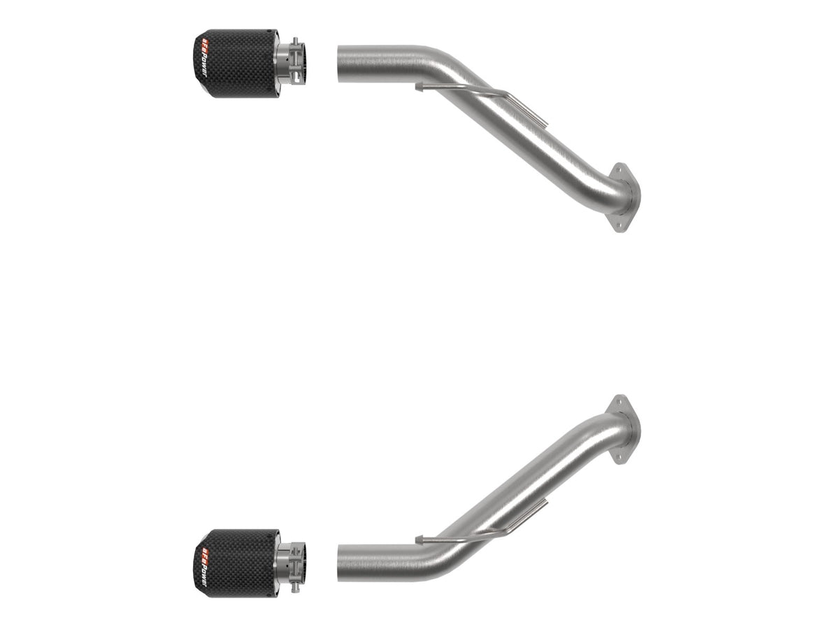 aFe 2023 Nissan Z V6-3.0L (tt)Takeda Stainless Steel Axle-Back Exhaust System w/ Carbon Fiber Tip - 49-36137-C