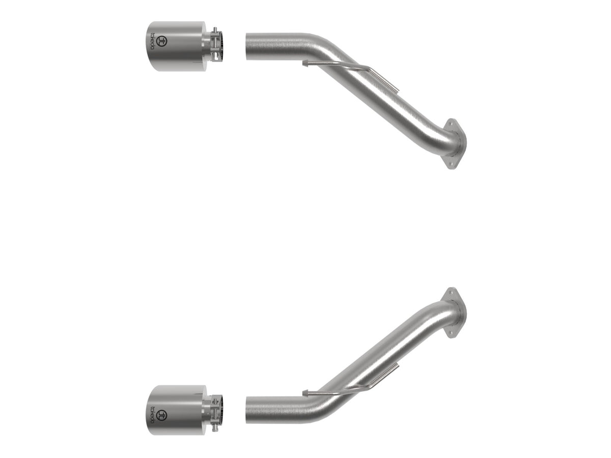 aFe 2023 Nissan Z V6-3.0L (tt) Takeda Stainless Steel Axle-Back Exhaust System w/ Polished Tip - 49-36137-P