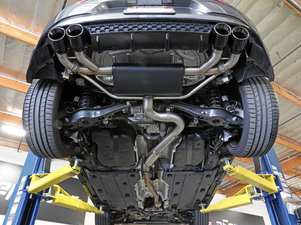 afe POWER MACH Force-Xp 15-19 Volkswagen Golf R L4-2.0L(T) 304 SS Cat-Back Exhaust System - Black - 49-36430-B