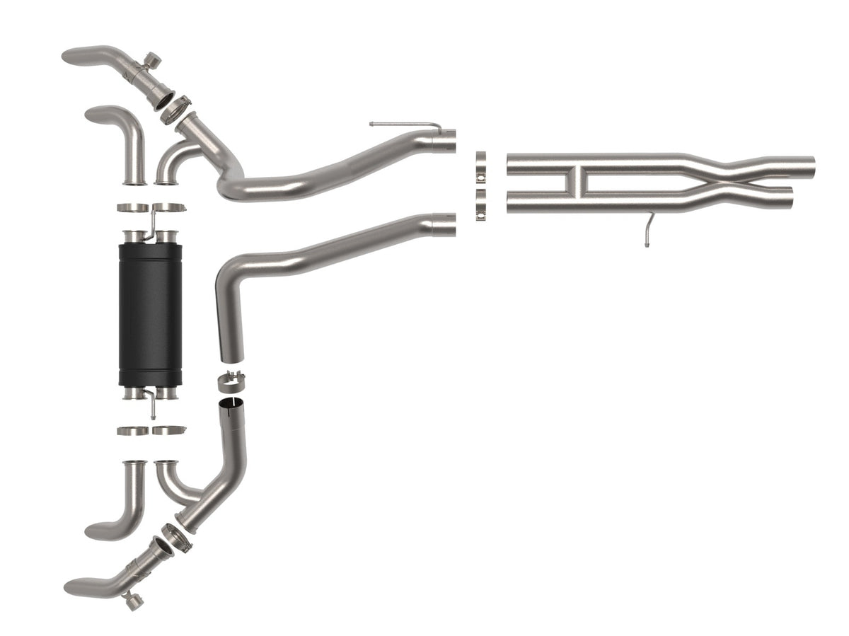 aFe 21-24 Jeep Wrangler JL 392 V8 Vulcan Series Stainless Steel Cat-Back Exhaust System - 49-38101