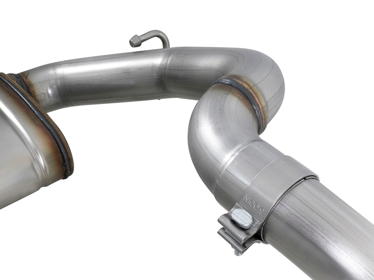 aFe MACHForce XP 18-20 Jeep Wrangler (JL) L4-2.0L (t) 3in 409 SS Cat-Back Hi-Tuck Exhaust - 49-48079